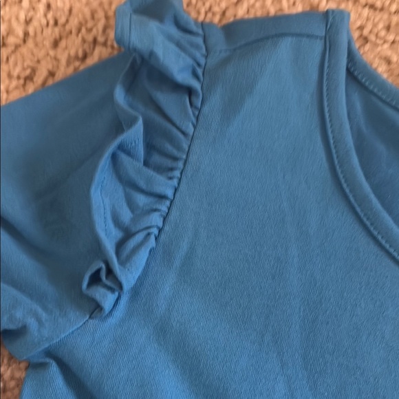 Eleanor Rose Girls Blue and Multicolor Apple Dress NWOT - Picture 5 of 5